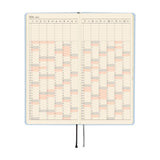 Hobonichi 2026 Spring Weeks Colors: Sky Mist [JPN/Tall & Slim/April Start]