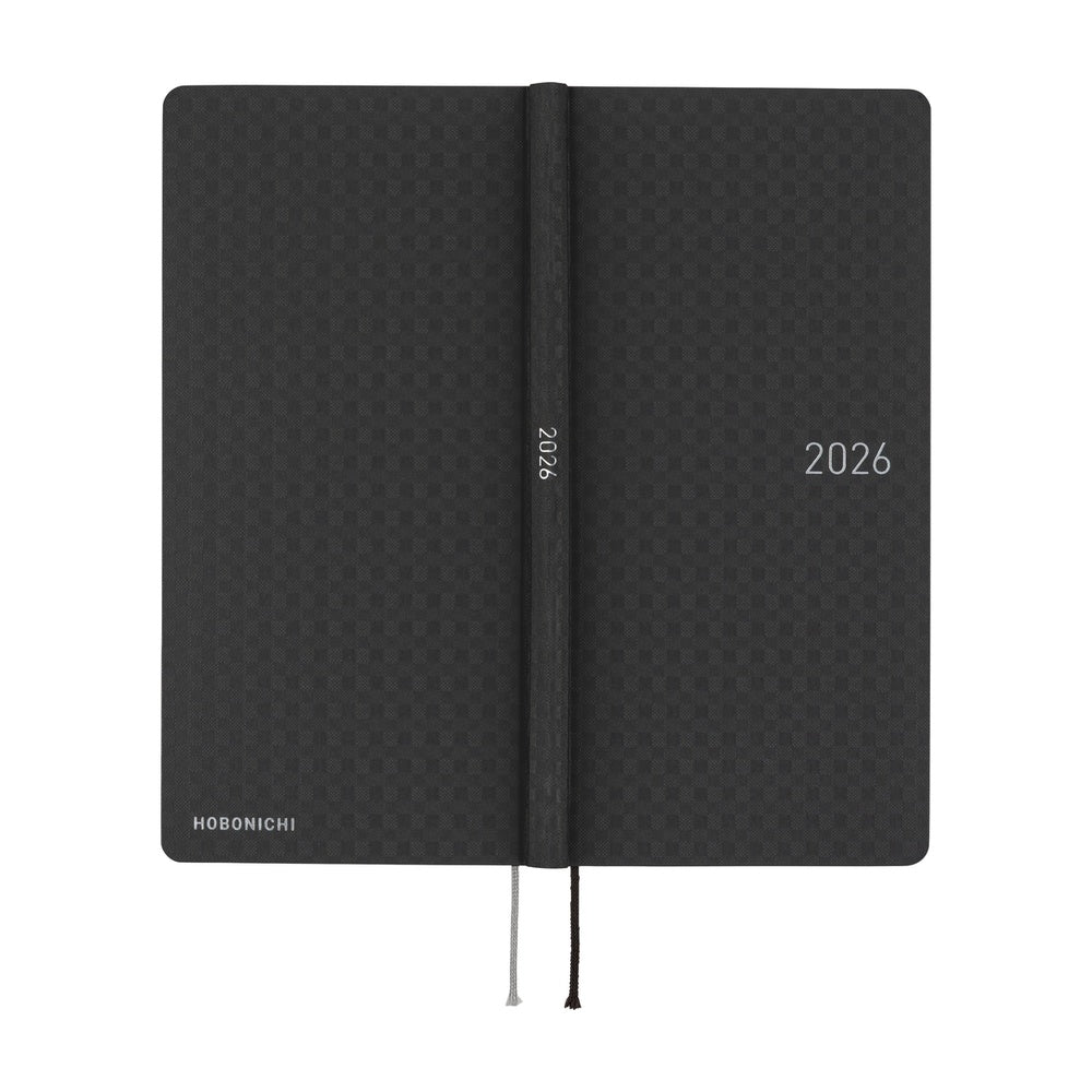 Hobonichi 2026 Spring Weeks Paper Series: Black Gingham [JPN/Tall & Slim/April Start]