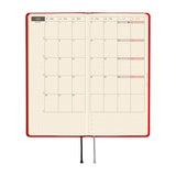 Hobonichi Techo Weeks 2027 - Colors: Poppy Red