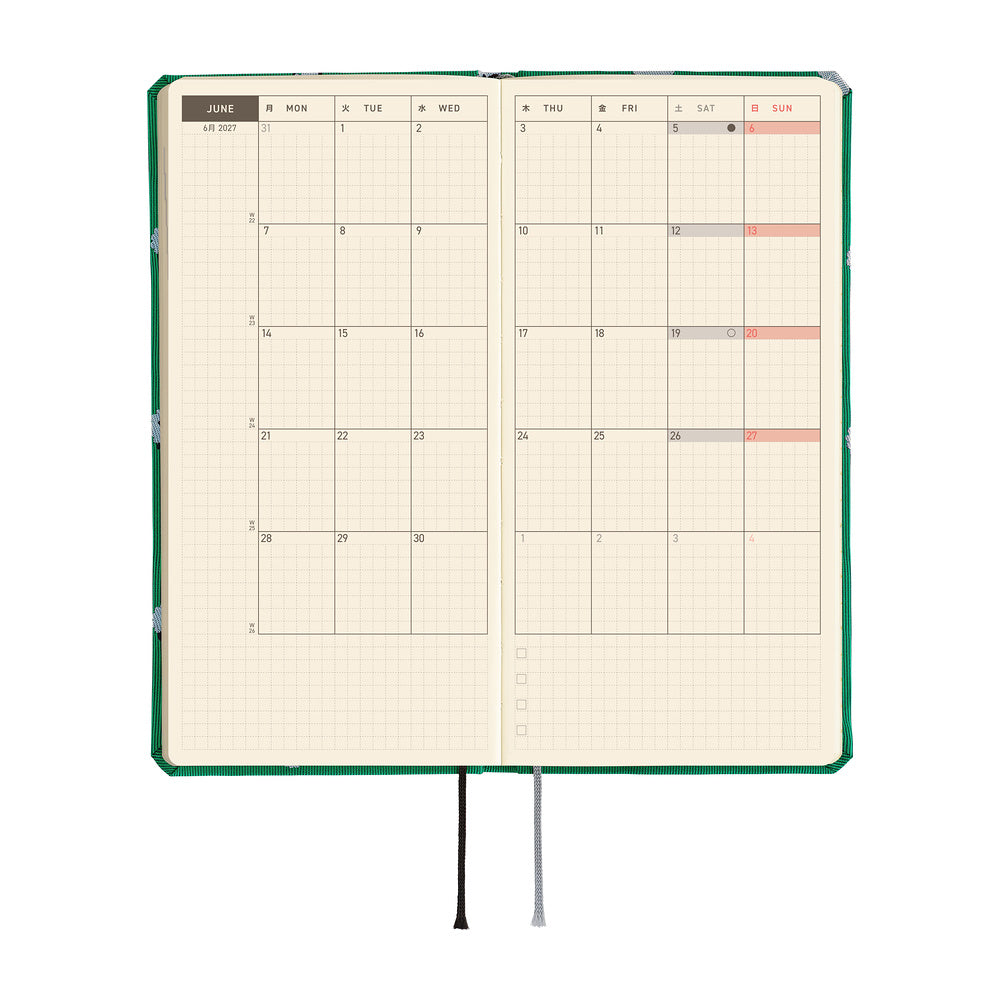 Hobonichi Techo Weeks 2027 - Bow & Tie: Sheep Sheep Sheep
