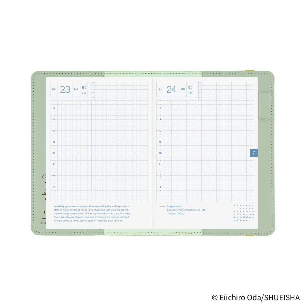 Hobonichi Techo A6 Cover - ONE PIECE magazine End of Luffy’s Dream (Mint Green)