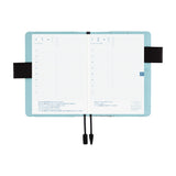 Hobonichi Techo A6 Cover Colors: Black x Clear Blue