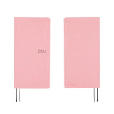 Hobonichi 2026 Weeks Colors: Strawberry Milk [JPN/Tall & Slim/April Start]