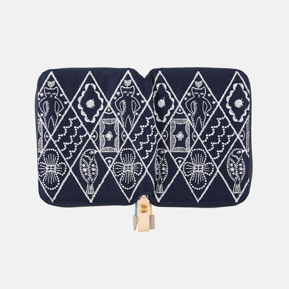 Hobonichi 2025 A6 Cover - mina perhonen: symphony (Navy)
