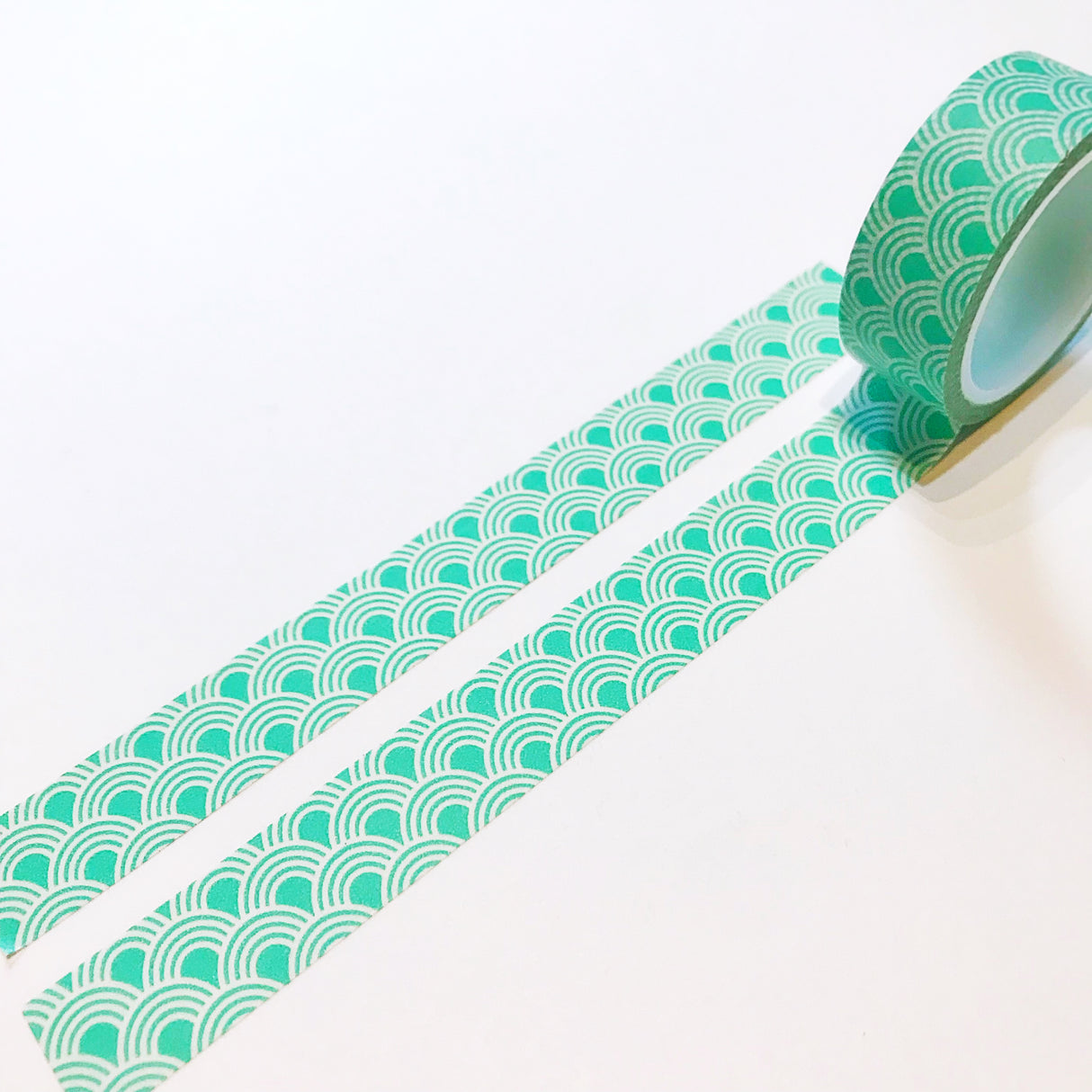Cinta washi con patrón de ondas 