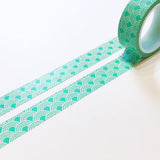 Cinta washi con patrón de ondas 