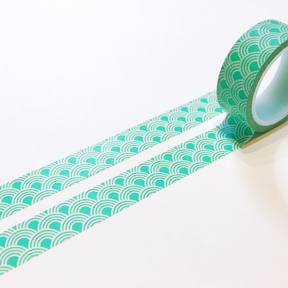 Cinta washi con patrón de ondas 