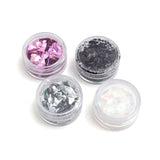50 % DE DESCUENTO - Mezclas de resina para verter en color, hojuelas de aluminio holográficas, paquete de 4 