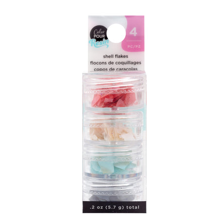 50% OFF - Color Pour Resin Mix-Ins Shell Flakes Primary 4/Pkg