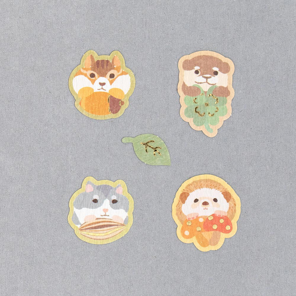 Cute Critters Flake Stickers