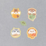 Cute Critters Flake Stickers