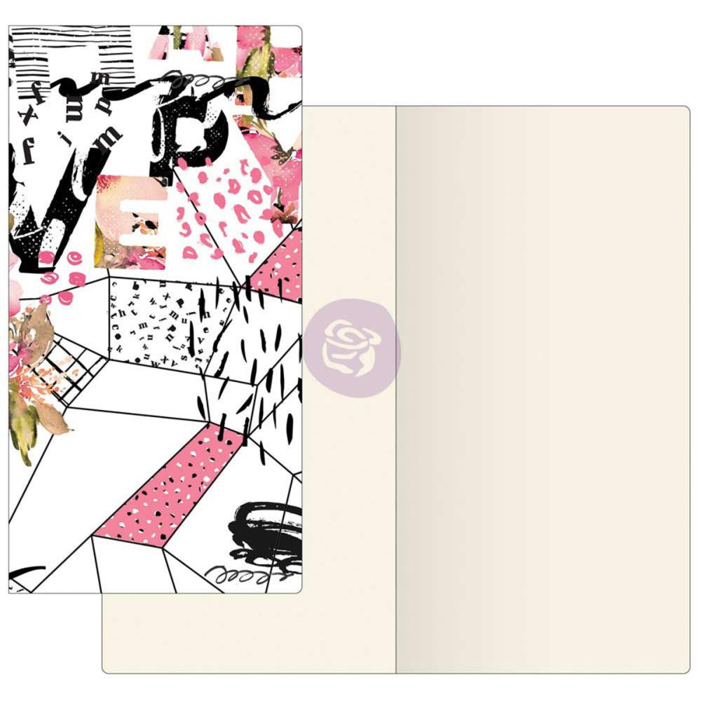 Recambio de cuaderno de viaje Prima Traveler's Journal en papel mosaico color marfil, 32 hojas