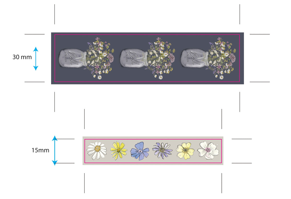 Wildflower Meadow Washi Tape 2/Pkg