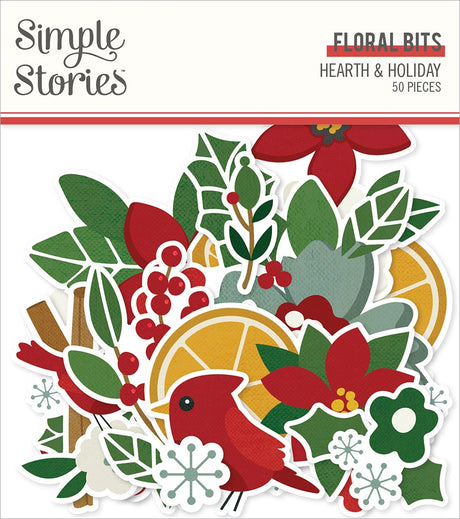 Hearth & Holiday Bits & Pieces Die-Cuts Floral 50/Pkg