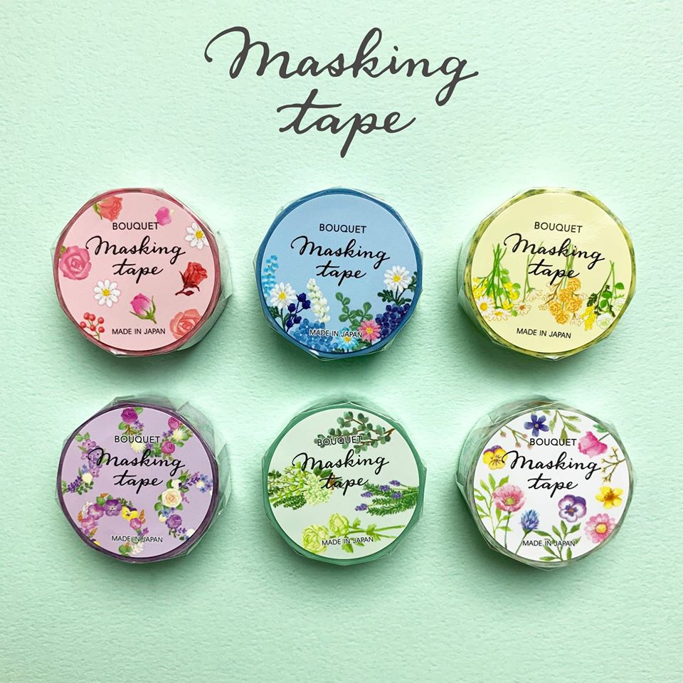Purple Floral Washi Tape Mind Wave