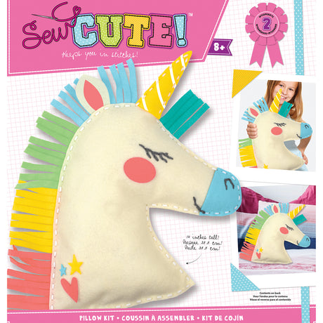 70 % DE DESCUENTO: Kit de almohada de fieltro Unicorn Sew Cute!