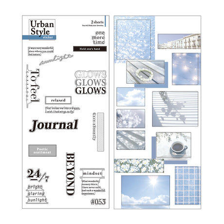 Urban Style Chalk Blue Sticker Mind Wave