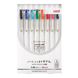 Bolígrafo de gel Uni-ball One de 0,38 mm, juego de 8 colores 