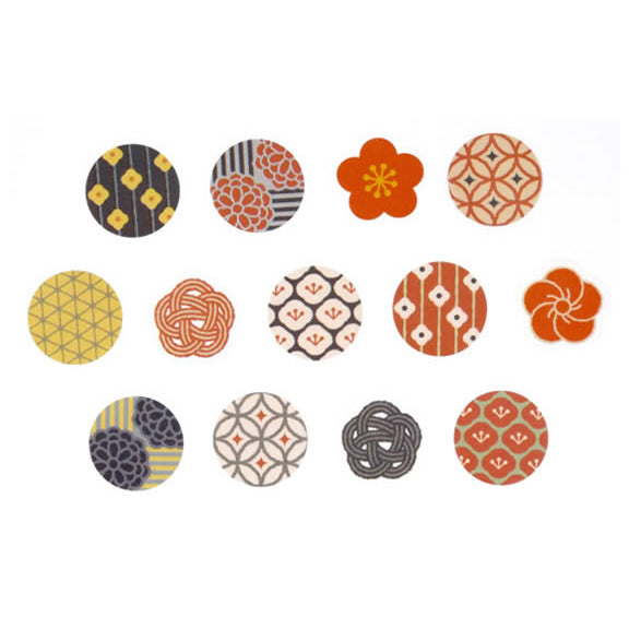 Rollo de Washi Hannari con patrón japonés Bande Pegatina