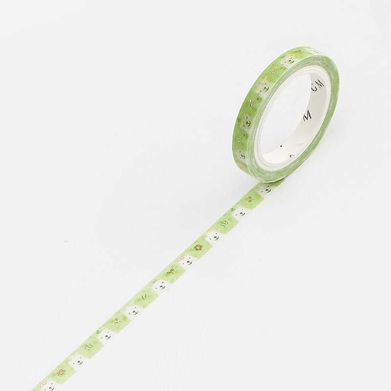 Alpaca Slim Washi Tape BGM