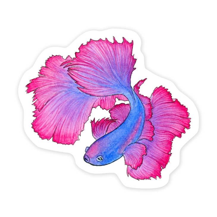 Beta Fish Sticker