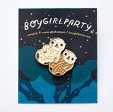 Brass Otters Enamel Pin