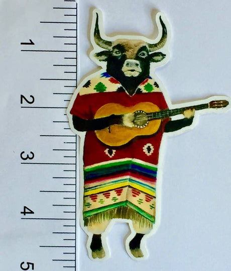 Jahna Vashti - Bull Guitarist Vinyl Sticker