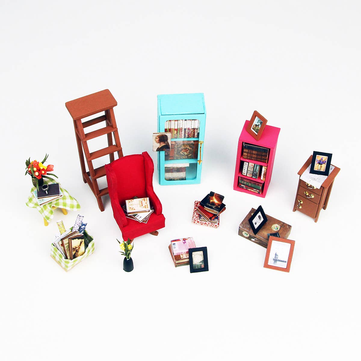 DIY 3D Wooden Puzzle Miniature House Sam's Study