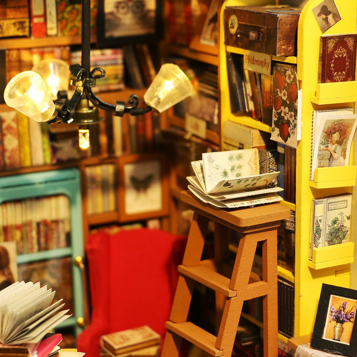 DIY 3D Wooden Puzzle Miniature House Sam's Study