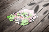 Pegatina de vinilo de Demon Slayer Mitsuri Anime Peeker