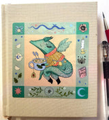 Marika Paz Illustration - Dragon and Tea Sticker