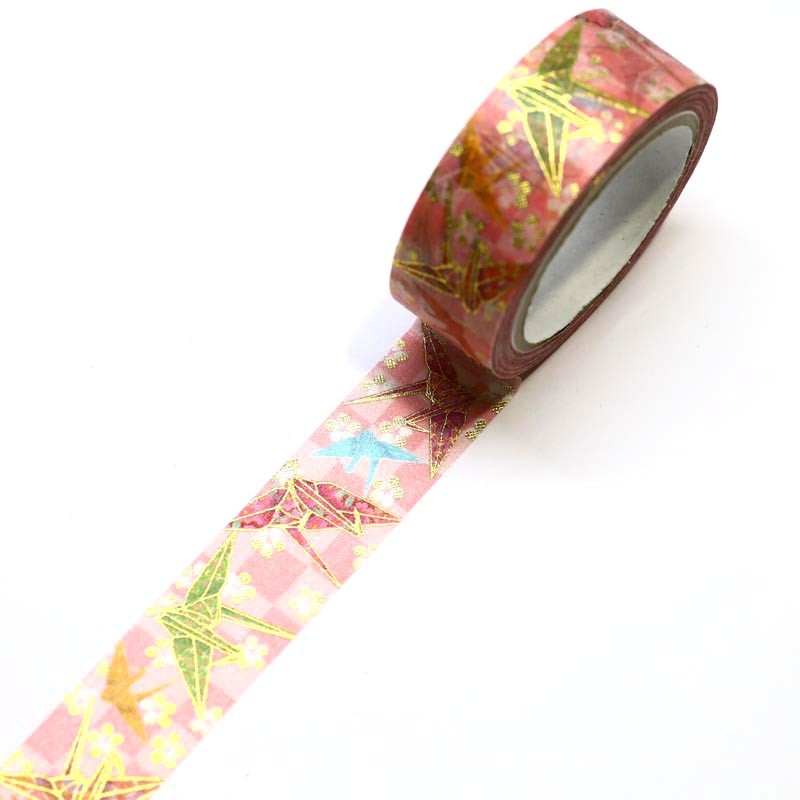 Kimono Orizuru Crane Origami Japanese Washi Tape