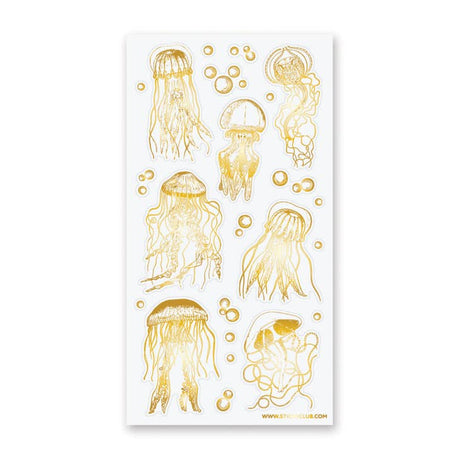 Golden Jellyfish Sticker Sheet