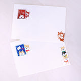 Juego de cartas en miniatura de Shiba Inu: papeles y sobres para escribir