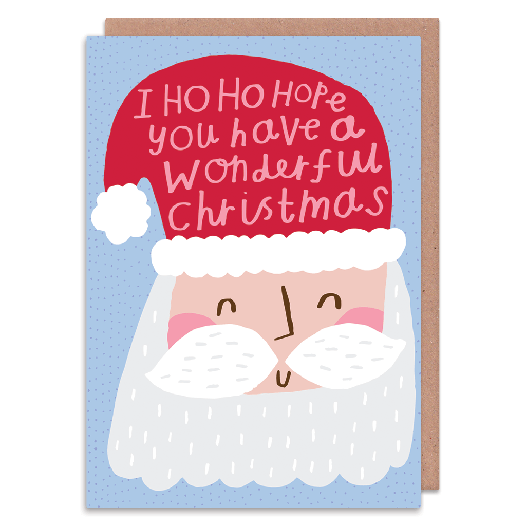 Tarjeta navideña de Ho Ho Santa 
