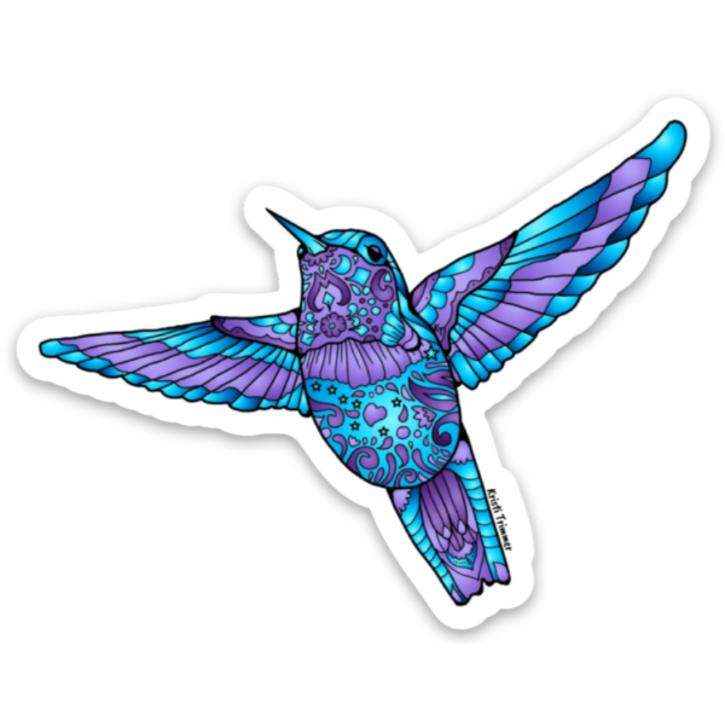 Hummingbird Vinyl Sticker