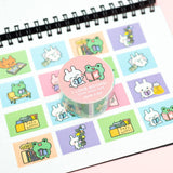 Cinta washi con el sello "Me encantan los libros"