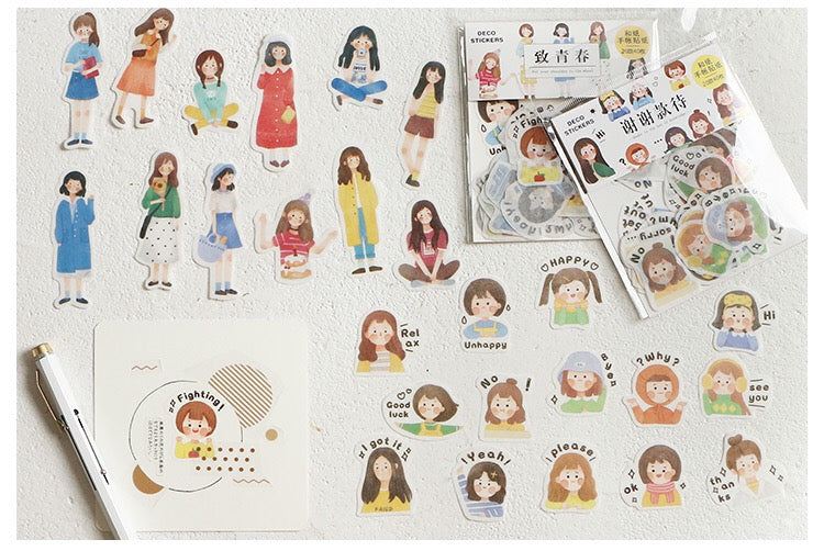 Pegatinas washi flake para jóvenes 