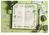 Pegatinas washi flake con palabras 
