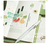 Pegatinas washi flake con palabras 
