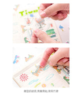 Pegatinas washi con forma de casas (40 piezas) 
