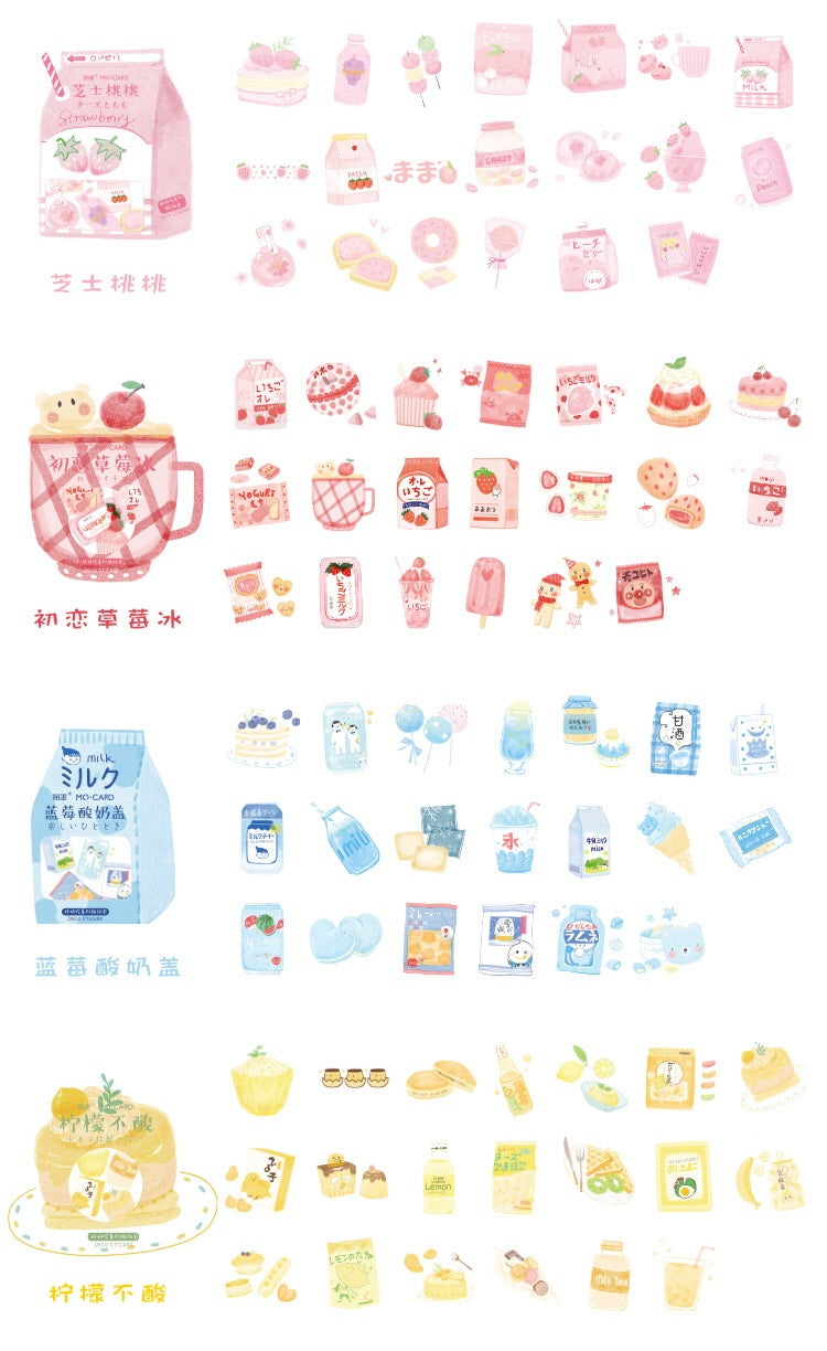 Pegatinas washi flake deliciosas 
