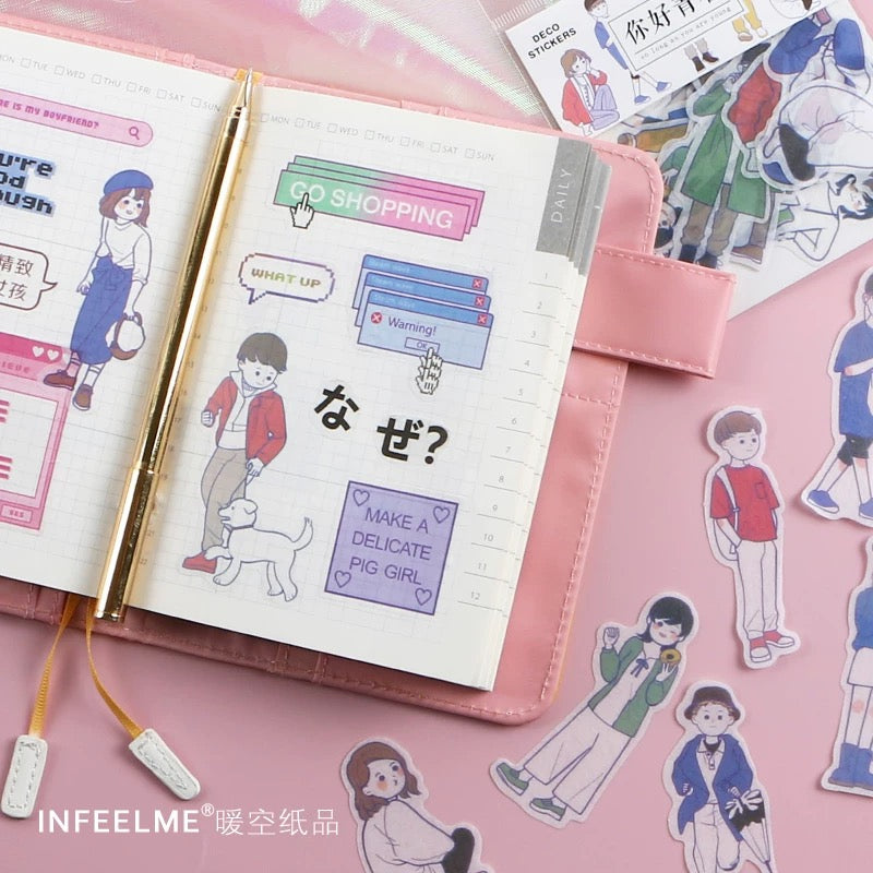 Pegatinas washi flake para adolescentes