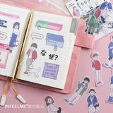 Pegatinas washi flake para adolescentes