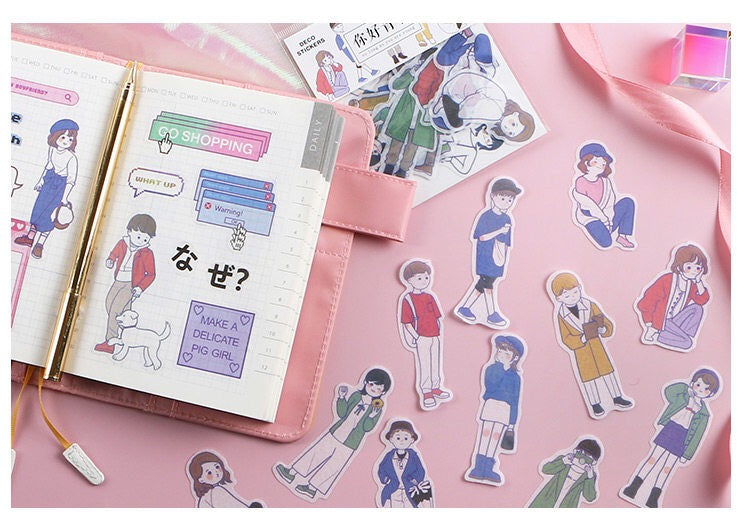 Pegatinas washi flake para adolescentes