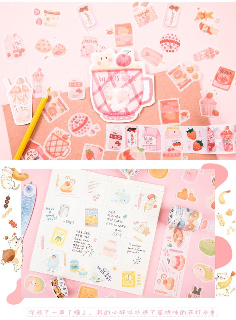 Pegatinas washi flake deliciosas 