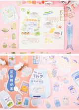 Pegatinas washi flake deliciosas 