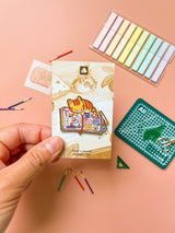 Pin de esmalte del diario del gatito
