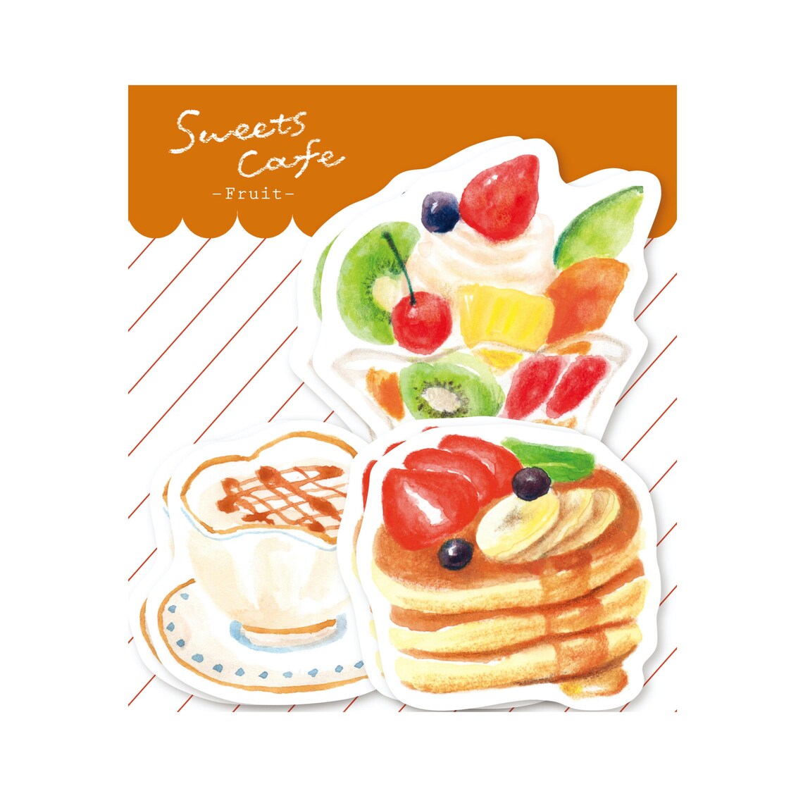 Papeles y sobres para escribir de la marca Sweets Cafe Fruits
