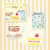 Juego de cartas Tea Time Rose: papeles y sobres para escribir
